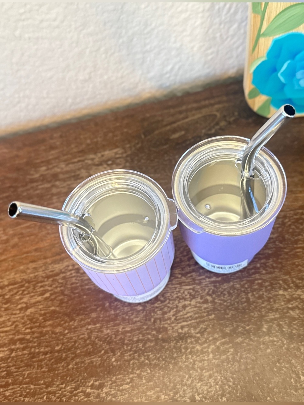 Mini Tumblers with Straws in Lavender, Set of 2 (3 oz cups) β Ashland - Picture 7 of 11